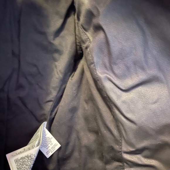 True Religion waxed denim lined black vegan leather black motorcycle jacket xs - Picture 8 of 12